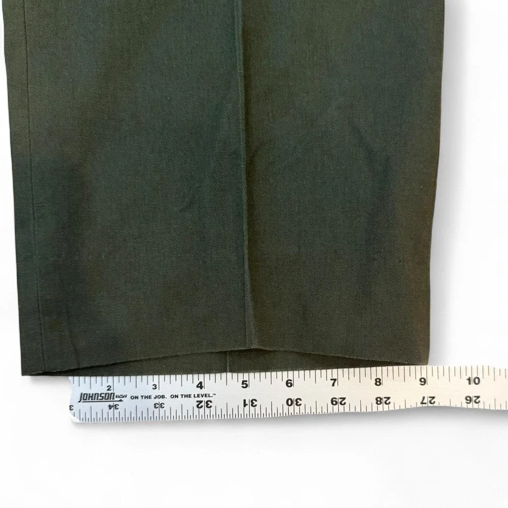 Flying Cross Military Green Chino Pants Men's Size 35x26.5 Utility Workwear Y2K